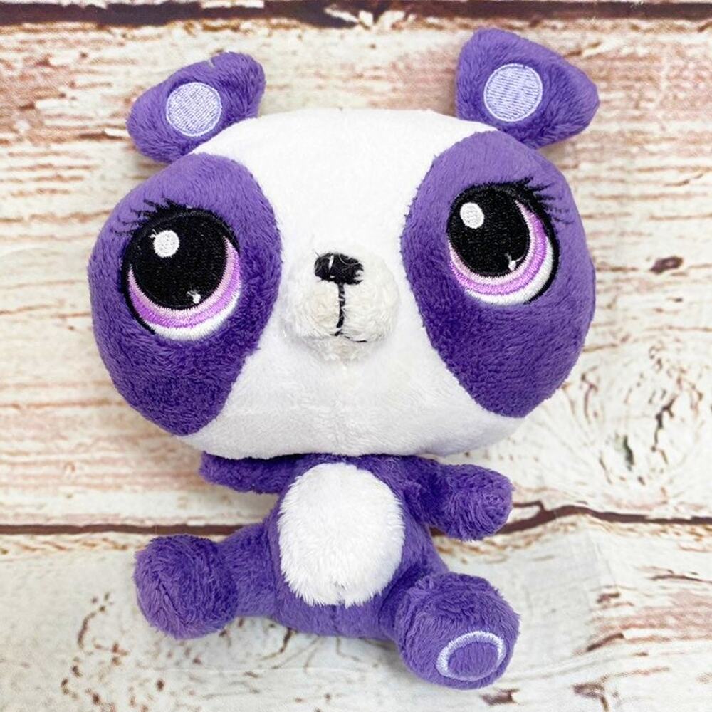 HASBRO Littlest Pet Shop Purple Panda Bear Plush Penny Ling 2014